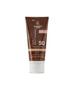 Australian Gold Face + Self Tanner Krema za solarij SPF 50 88 ml