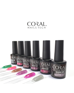 Coral Nail Tech Disco Gel | Set trajnih lakova za nokte