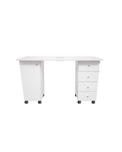 Profesionalni kozmetički stol za manikuru sa usisavačem, ladicama i ormarićem