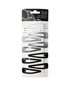 Špange sivo crne za kosu 6cm 10/1