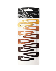 Špange smeđe za kosu 6cm 10/1