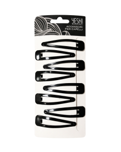 Špange crne za kosu 7 cm 8/1