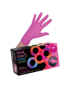 Rukavice Pink Paws Nitrile - veličina S - 100 kom| FRAMAR