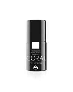 GEL POLISH COLOR HIGH GLOSS FINISH - MILKY WHITE | 6 ML | CORAL