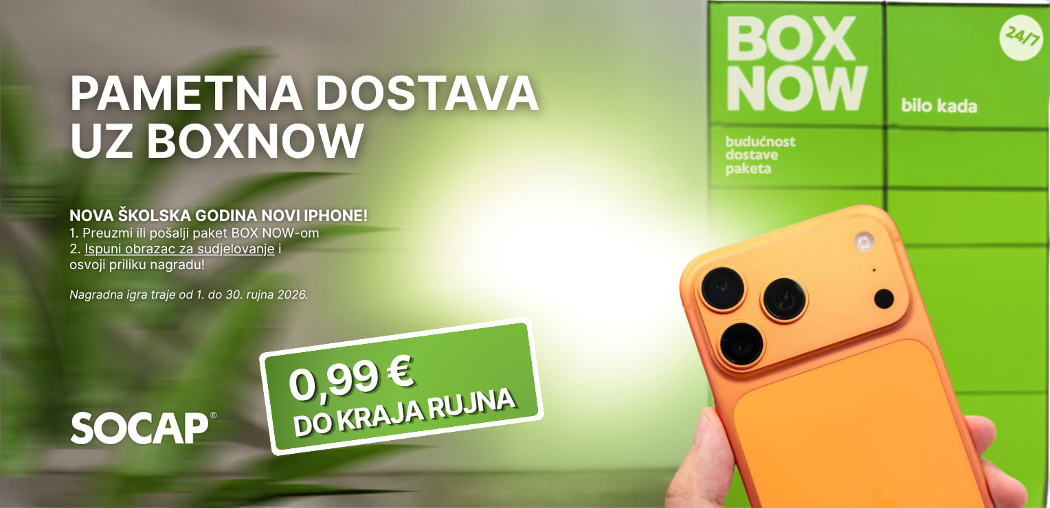 Nova školska godina donosi novu BOX NOW nagradnu igru u kojoj možeš osvojiti novi iPhone17!