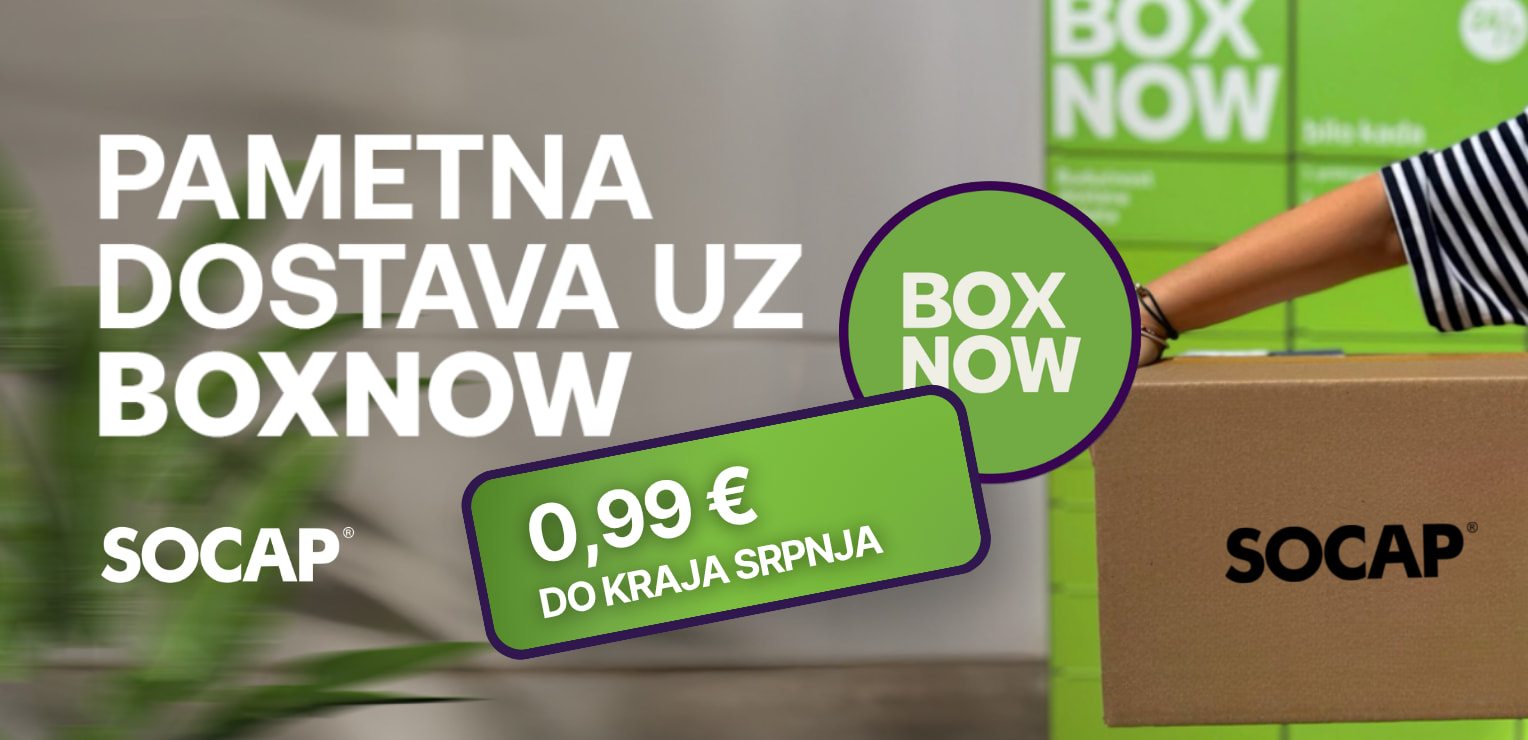 U SOCAP-u BOXNOW dostava u srpnju samo 0,99 €