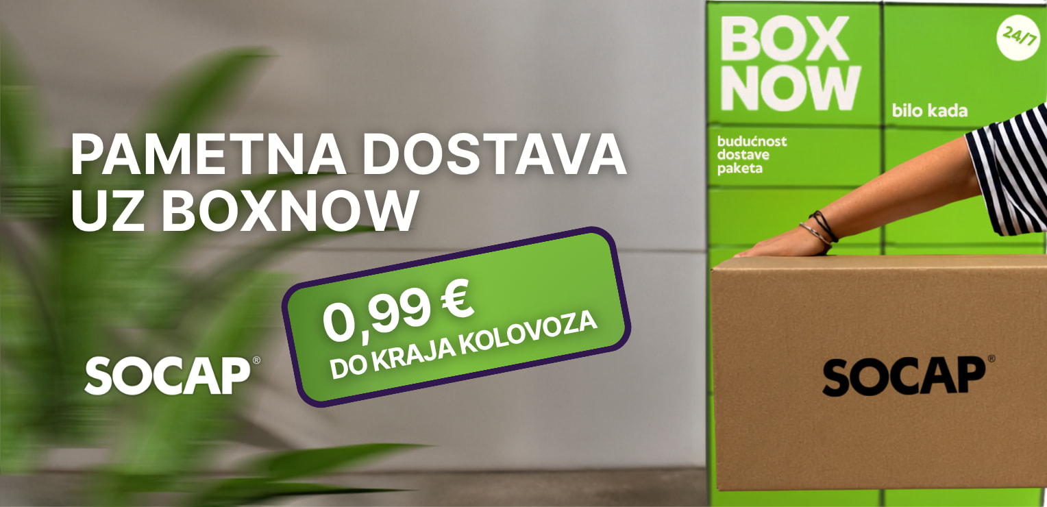 U SOCAP-u BOXNOW do konca kolovoza samo 0,99 €